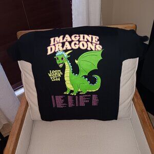 New Imagine Dragons Loom World Tour 2024 Dragon Kids T-Shirt Youth Large